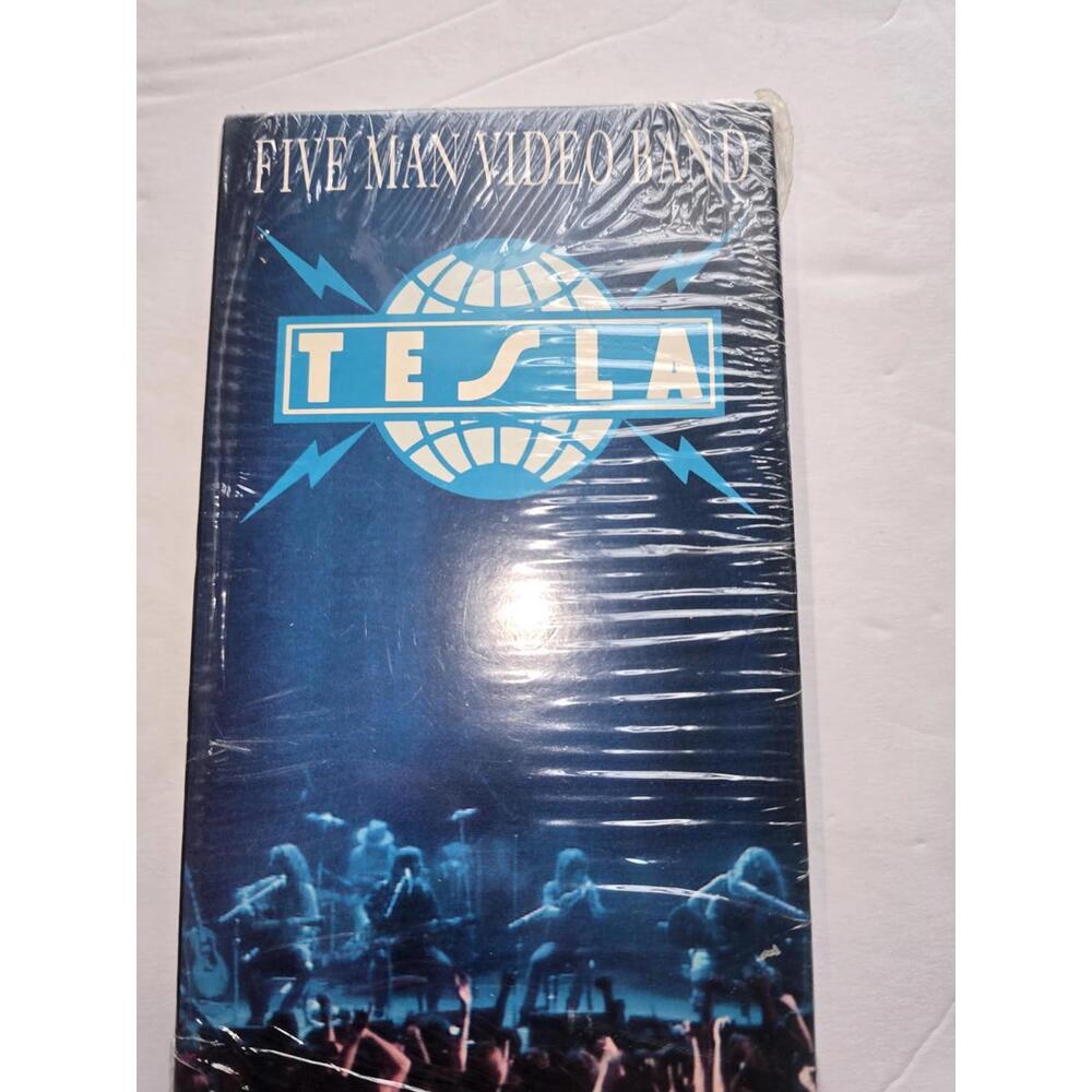 Tesla Five Man Video Band VHS 1991 Geffen Live Concert Blockbuster